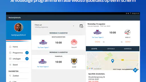 knzb waterpolo screenshot