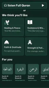 Koranspeler met audio screenshot