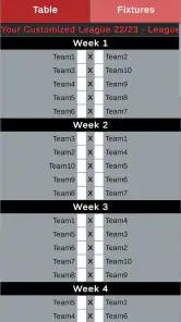 League Table Creator PRO screenshot