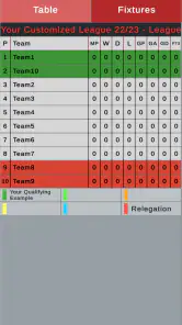 League Table Creator PRO screenshot