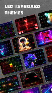 LED-keyboard: font, emoji, RGB screenshot