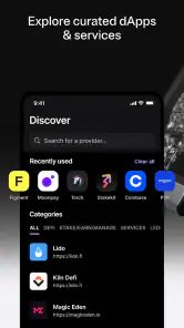 Ledger Wallet™ crypto app screenshot