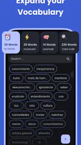 Leer talen in elke app. screenshot
