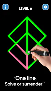 Lijntekening: No lift screenshot