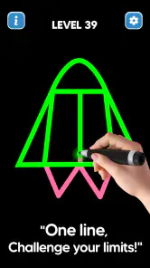 Lijntekening: No lift screenshot