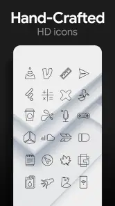 Lines Dark Pro - Icon Pack screenshot