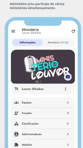 LouveApp - Ministérios screenshot