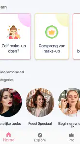 Make-up Zelfstudie App screenshot