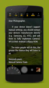 Manual Camera screenshot