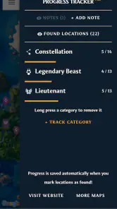 MapGenie: Fenyx Rising Map screenshot