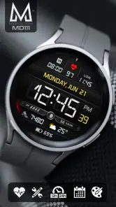 MD111 Digital watch face screenshot