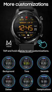 MD111 Digital watch face screenshot