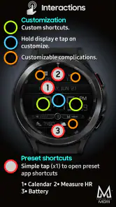 MD111 Digital watch face screenshot