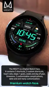 MD271 Digital watch face screenshot