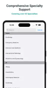 Medical and surgical logbook screenshot