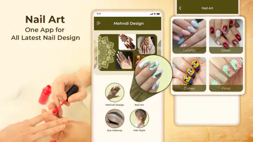 mehndi-ontwerp: nagelkunst screenshot