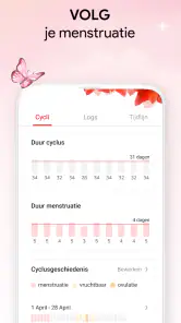 Menstruatiedagboek - Kalender screenshot