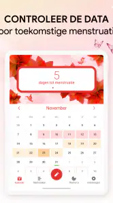 Menstruatiedagboek - Kalender screenshot