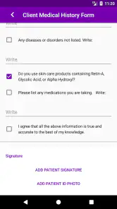 Microblading App screenshot