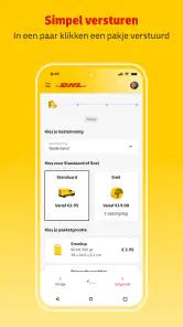 Mijn DHL screenshot