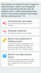 Mijn Dossier Amsterdam UMC screenshot