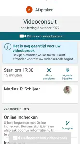Mijn Dossier Amsterdam UMC screenshot