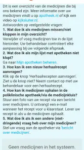 Mijn Dossier Amsterdam UMC screenshot