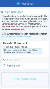 MijnETZ screenshot