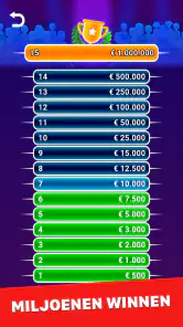Miljonair 2025: offline trivia screenshot