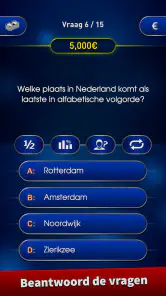 Miljonair Trivia 2025 Quiz screenshot