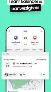Mingle Sport | Voetbal App screenshot