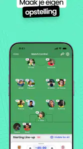 Mingle Sport | Voetbal App screenshot