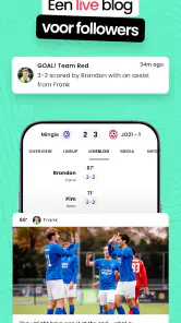 Mingle Sport | Voetbal App screenshot