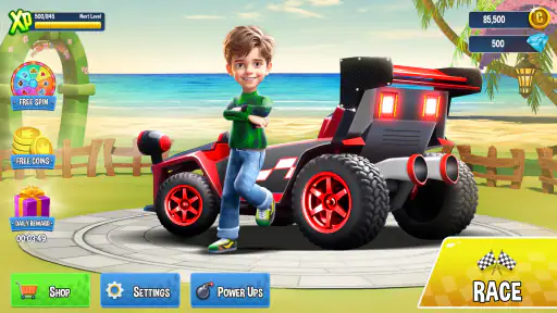 Mini Car Racing - Auto spel screenshot