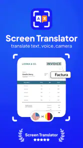 Mobiele schermvertaler-app screenshot