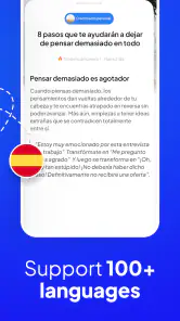 Mobiele schermvertaler-app screenshot