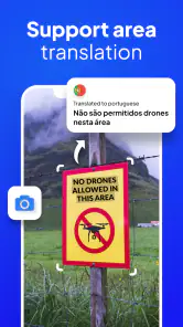 Mobiele schermvertaler-app screenshot