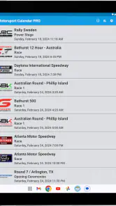 Motorsport Kalender PRO screenshot
