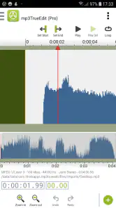 mp3TrueEdit touch Audio Editor screenshot
