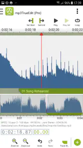 mp3TrueEdit touch Audio Editor screenshot