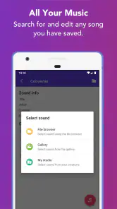 Muziekeditor screenshot