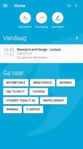 My TU Delft screenshot