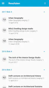 My TU Delft screenshot