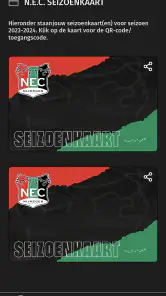 N.E.C. Tickets screenshot