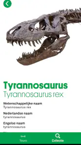 Naturalis museumapp screenshot