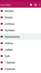 NewKing James Version Bible screenshot