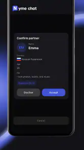 Nyme Chat: Stem & Tekst screenshot