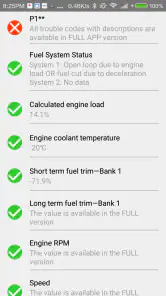 Obd Arny - ELM327 car scanner screenshot