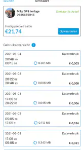 One2Track GPS horloges screenshot