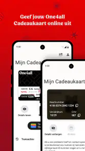 One4all cadeaukaarten screenshot